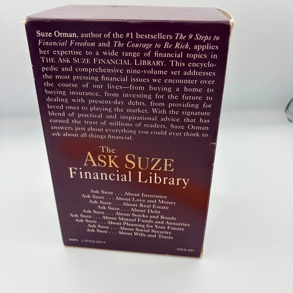 Ask Suze‎ Financial Library 9 Volume Set Suze Orman Personal Finance Books
